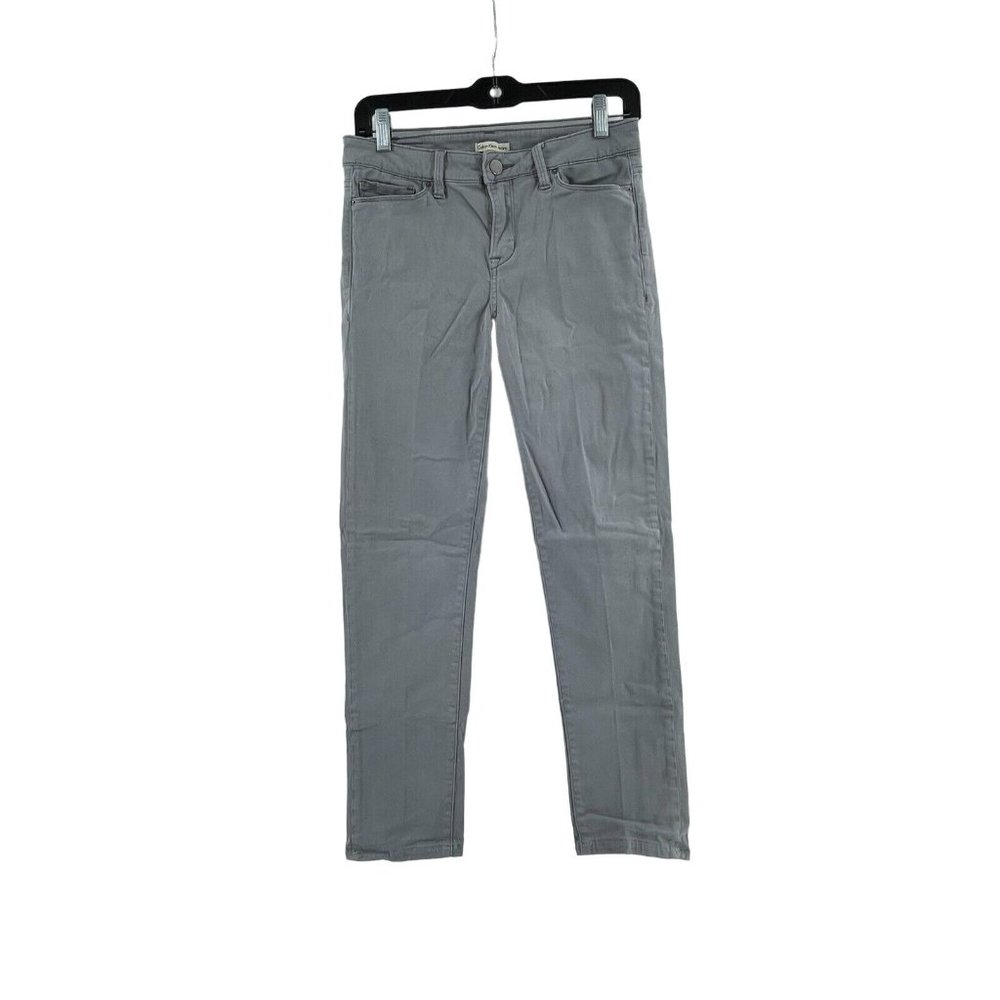 Calvin Klein Jeans Women's Super Stretch Gray Soft Size 27 5-Pocket 27 X 26